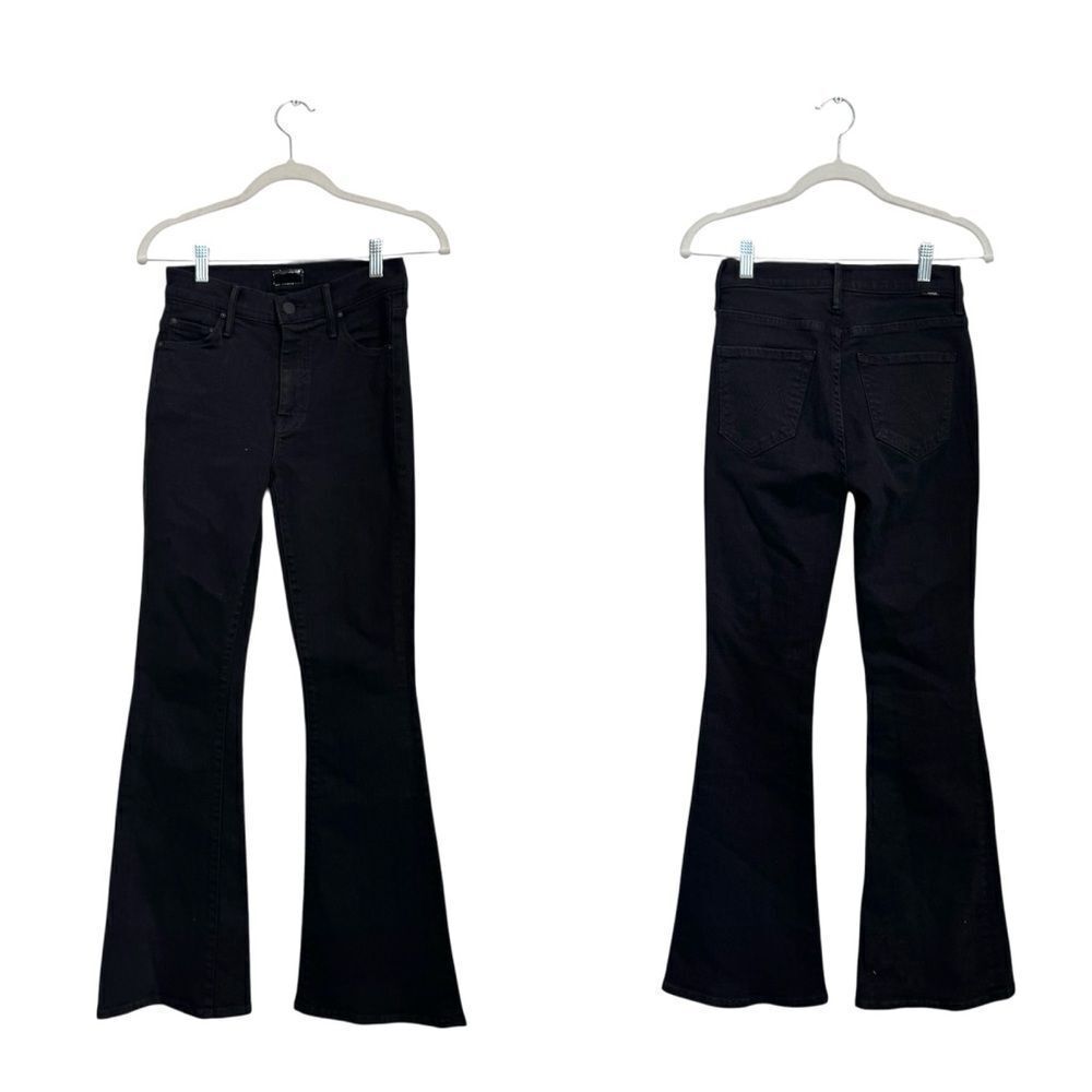 MOTHER THE Weekender Flared Jeans in “Pitch” black - Picture 8 of 12